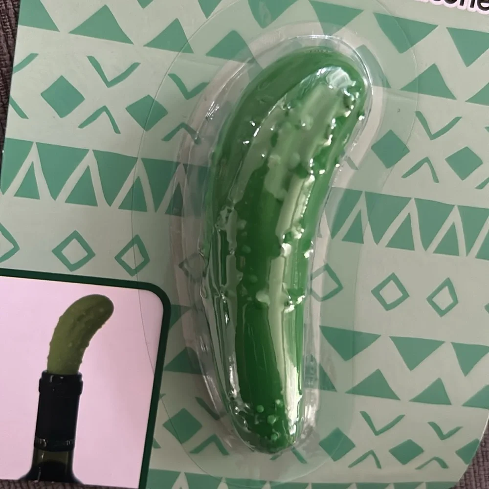 Pickle Wine Bottle Stopper